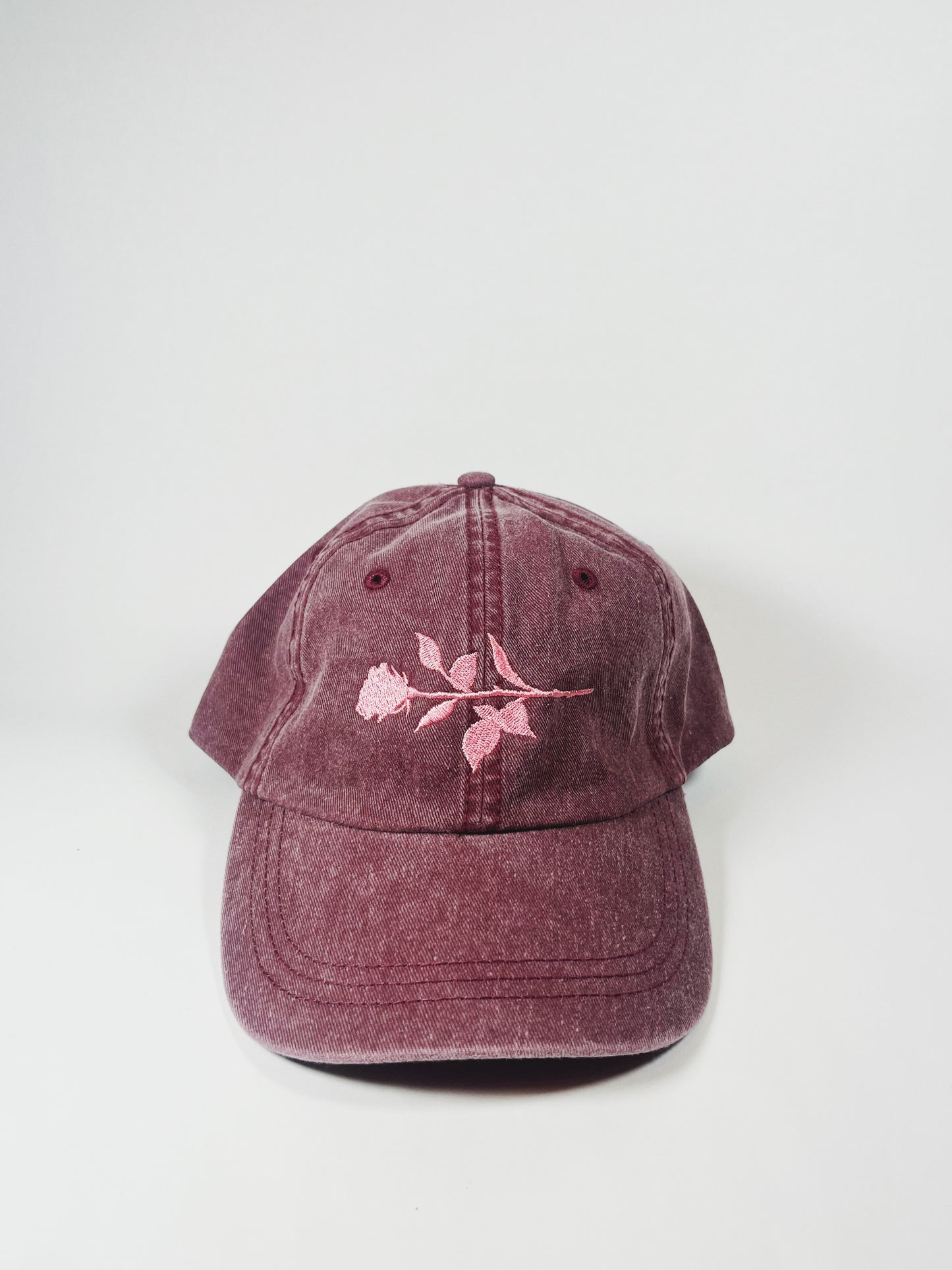 rose silhouette dad hat