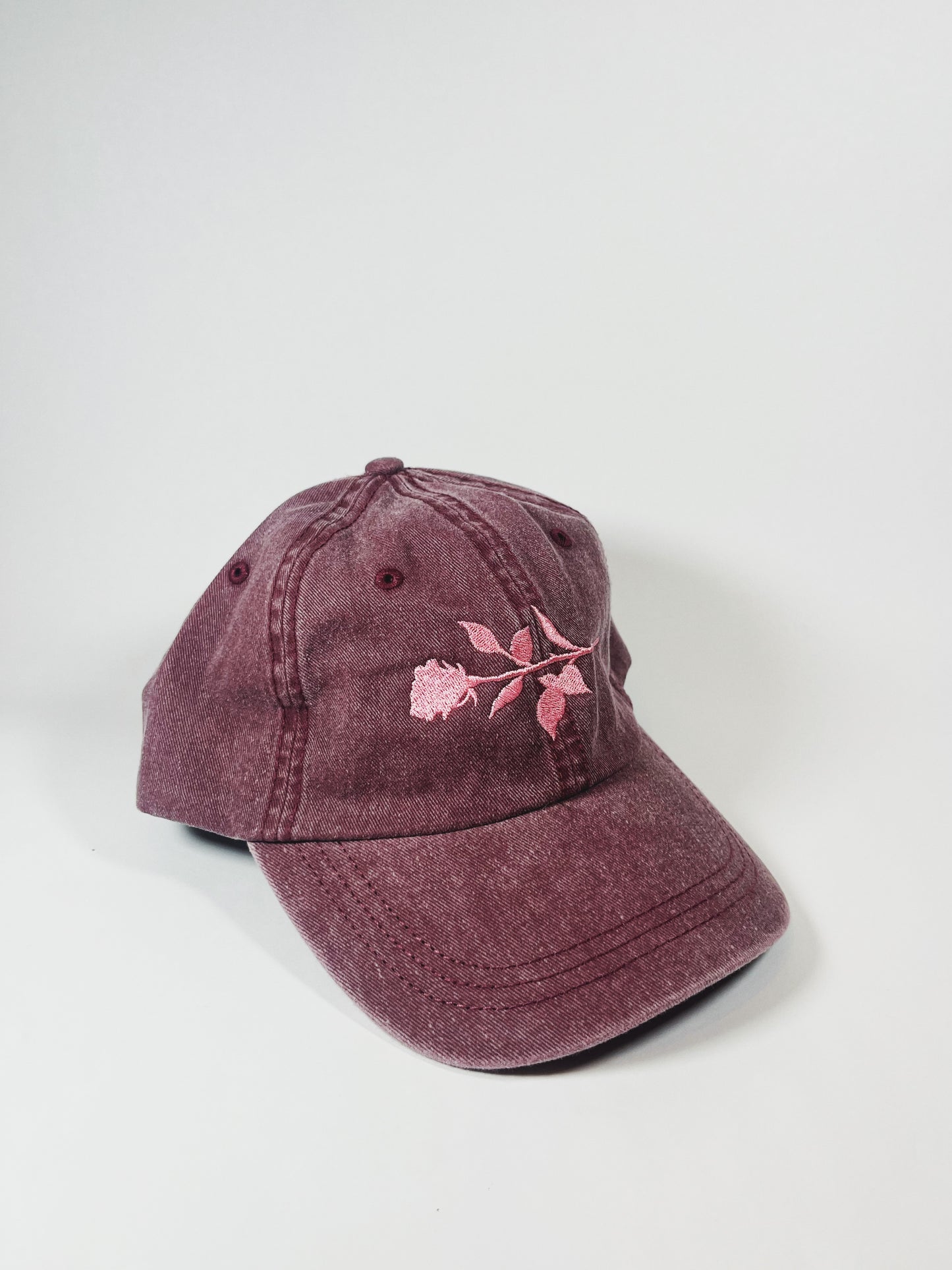 rose silhouette dad hat