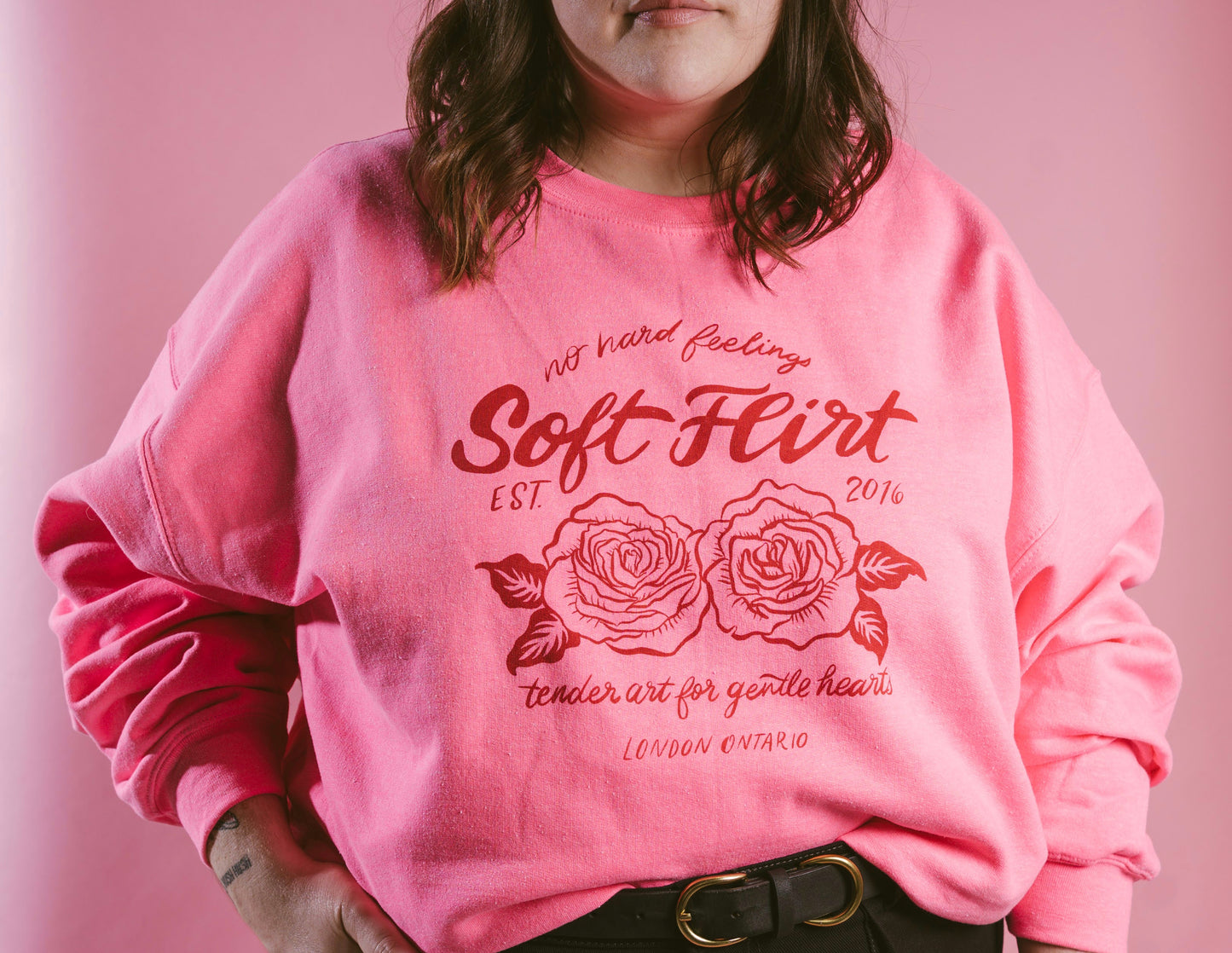 soft flirt crewneck