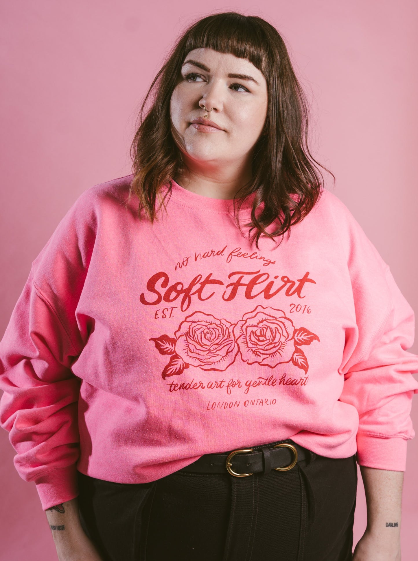 soft flirt crewneck