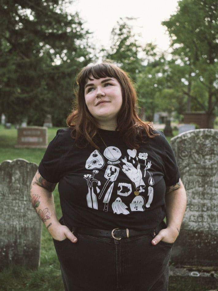 halloween flash black tee ** Sale Final Stock **