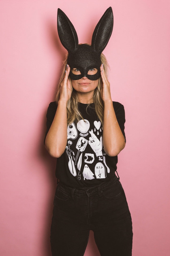 halloween flash black tee ** Sale Final Stock **