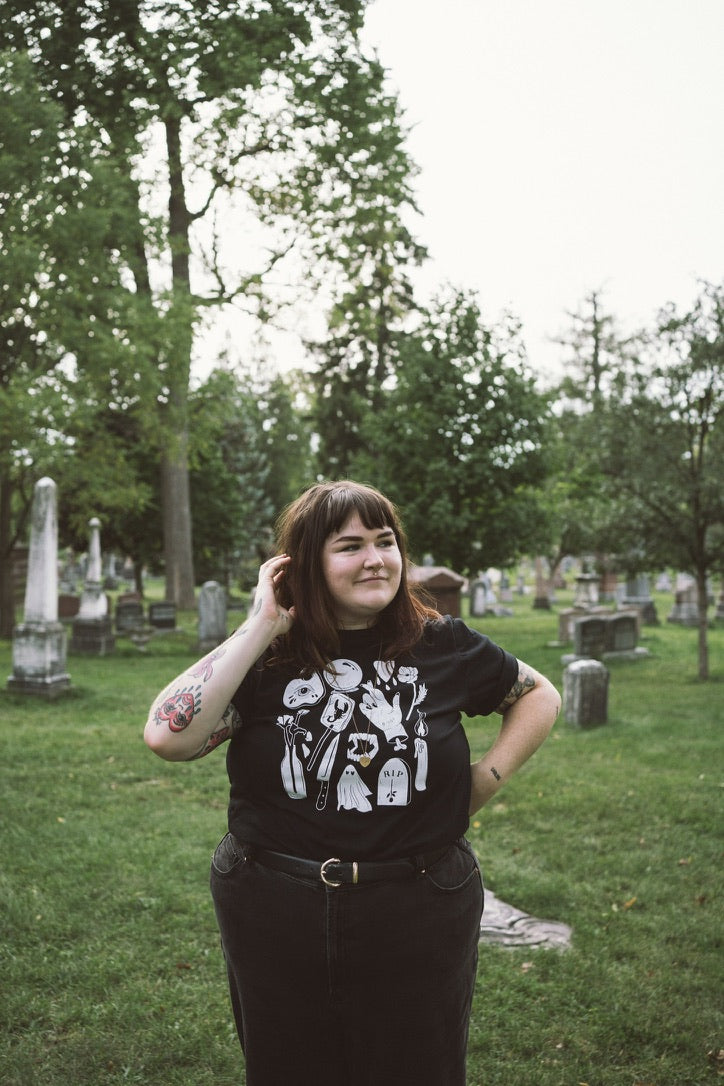 halloween flash black tee ** Sale Final Stock **