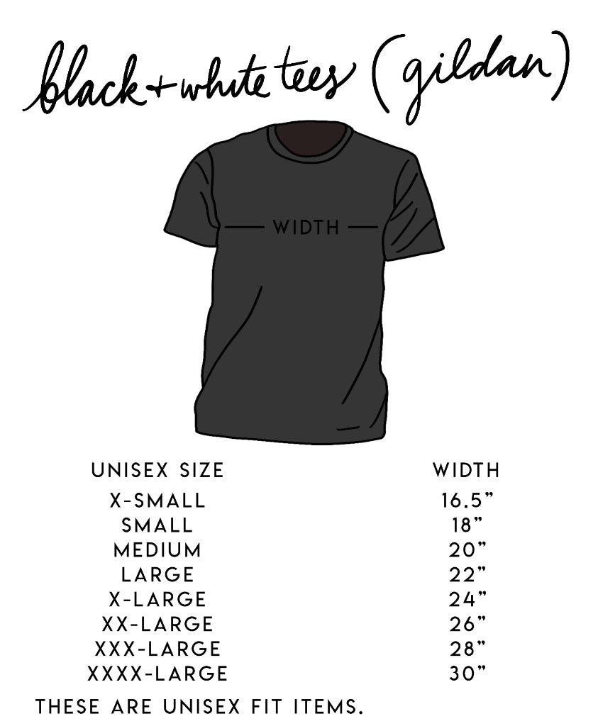 rose silhouette tee (black on black)