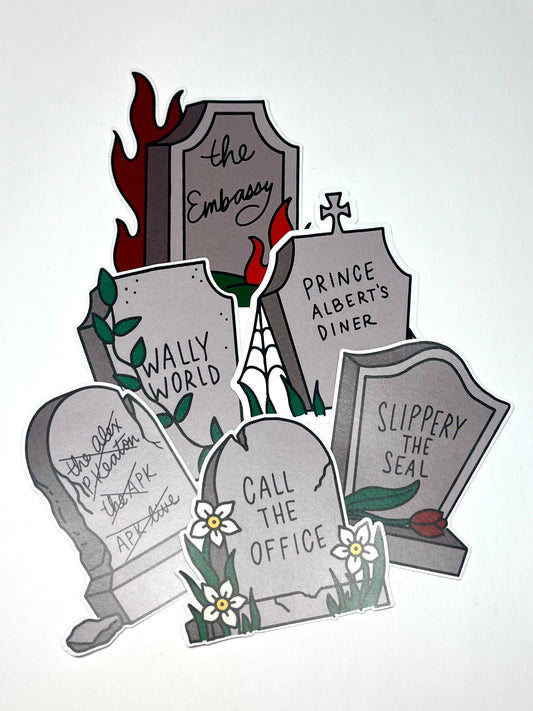 lost loves of london sticker pack