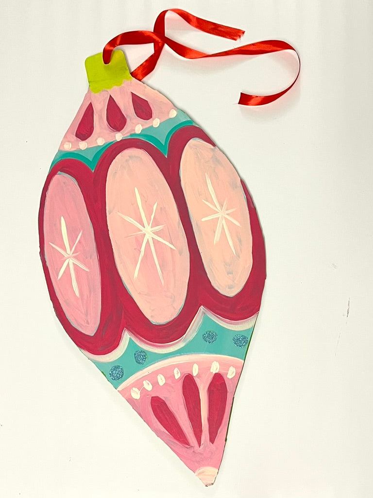 soft fest almond ornaments  *studio pickup only*