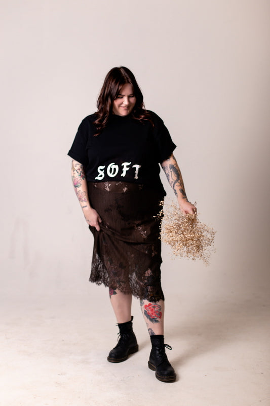 soft belly loose cropped tee *pre-order*