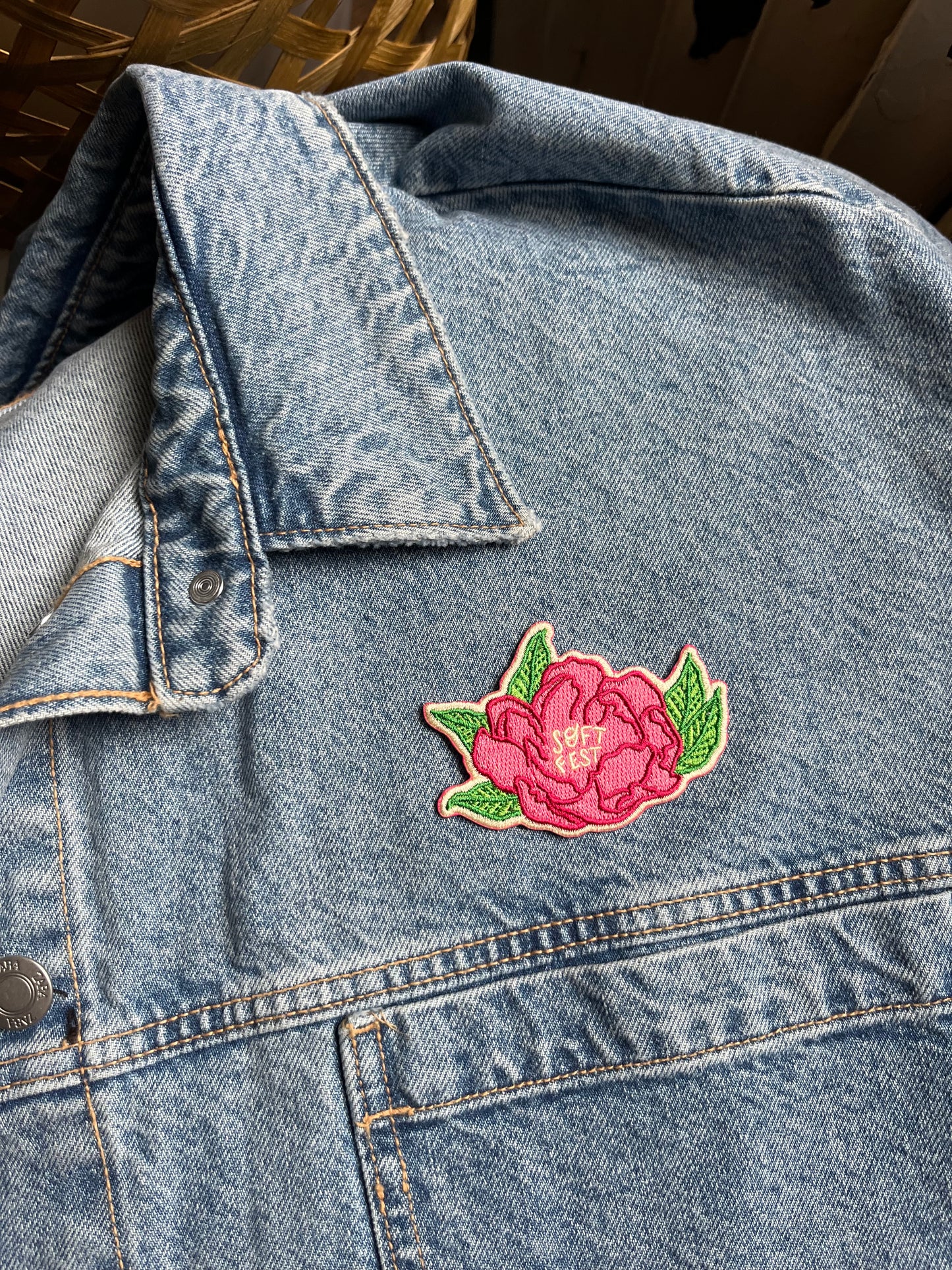 soft fest iron on patch