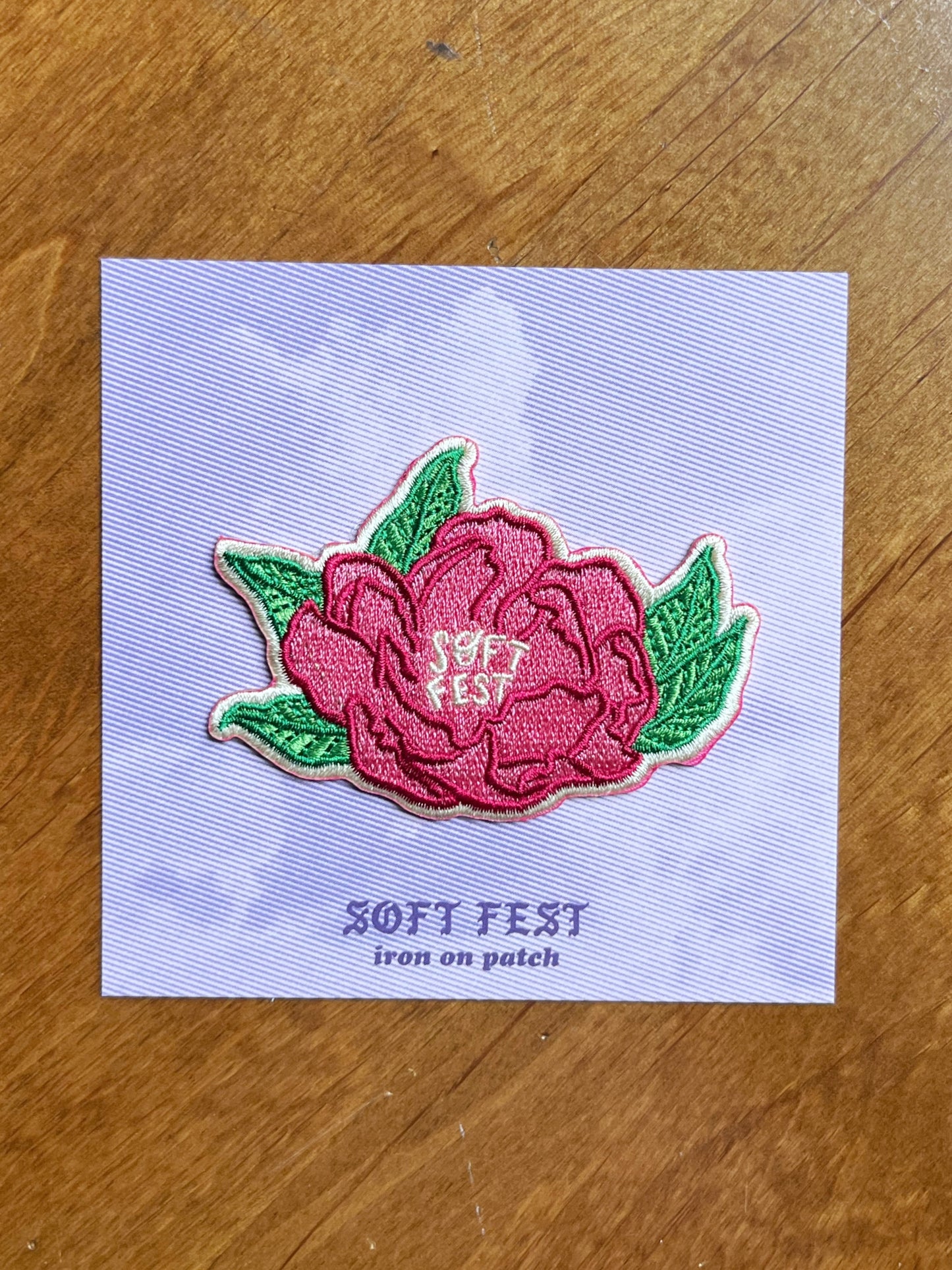 soft fest iron on patch