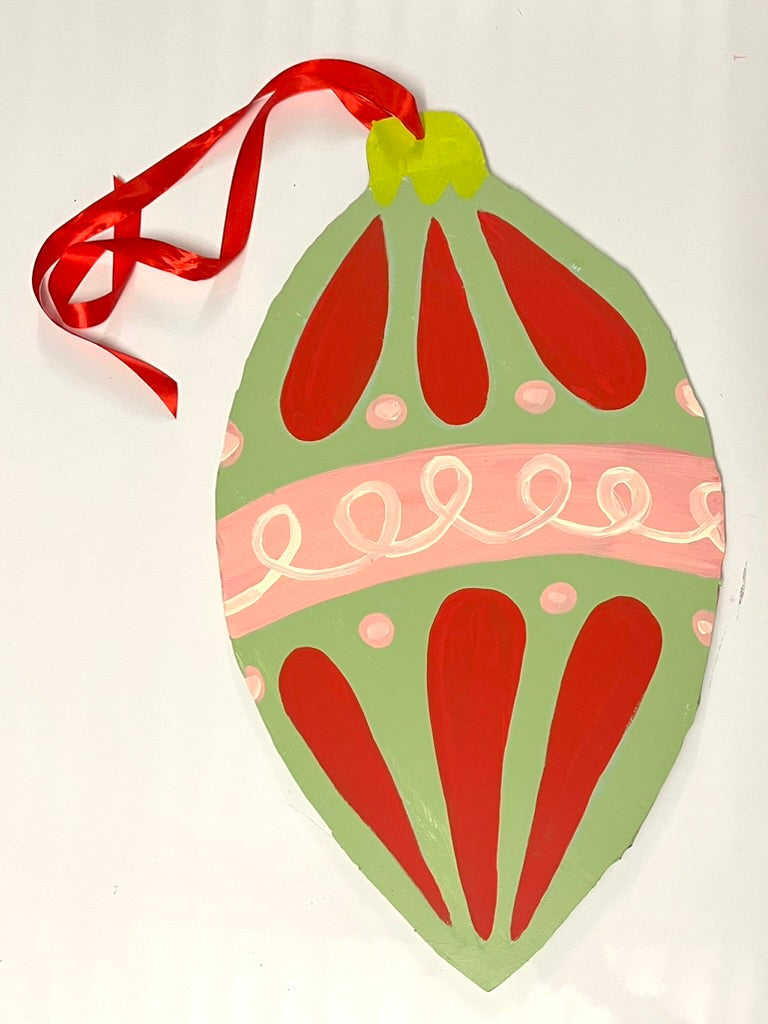 soft fest almond ornaments  *studio pickup only*