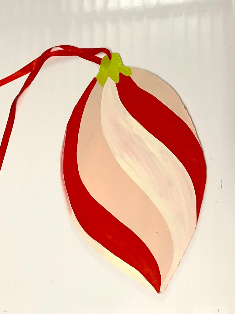 soft fest almond ornaments  *studio pickup only*