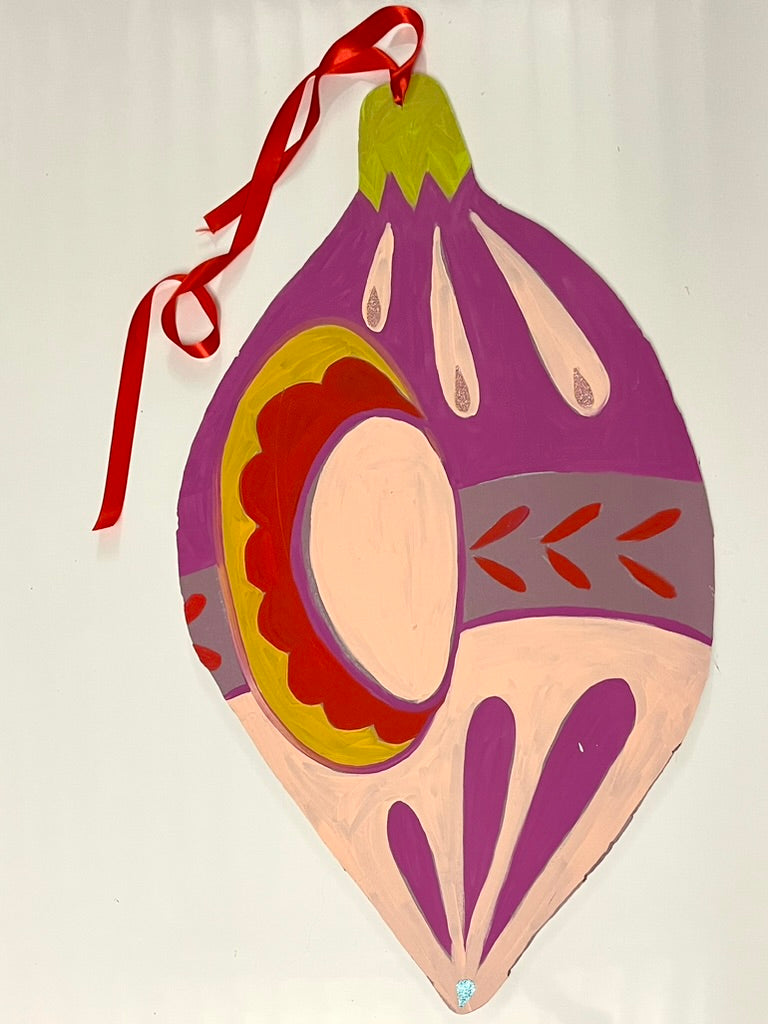 soft fest almond ornaments  *studio pickup only*