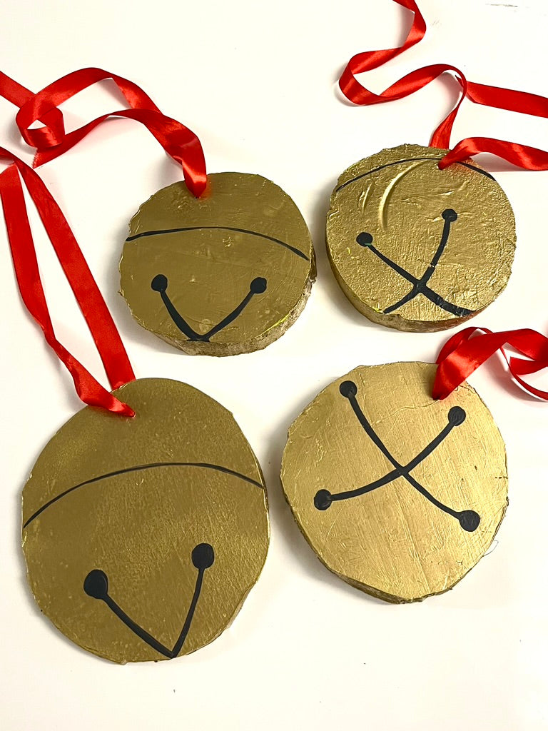 soft fest jingle bells ornaments  *studio pickup only*