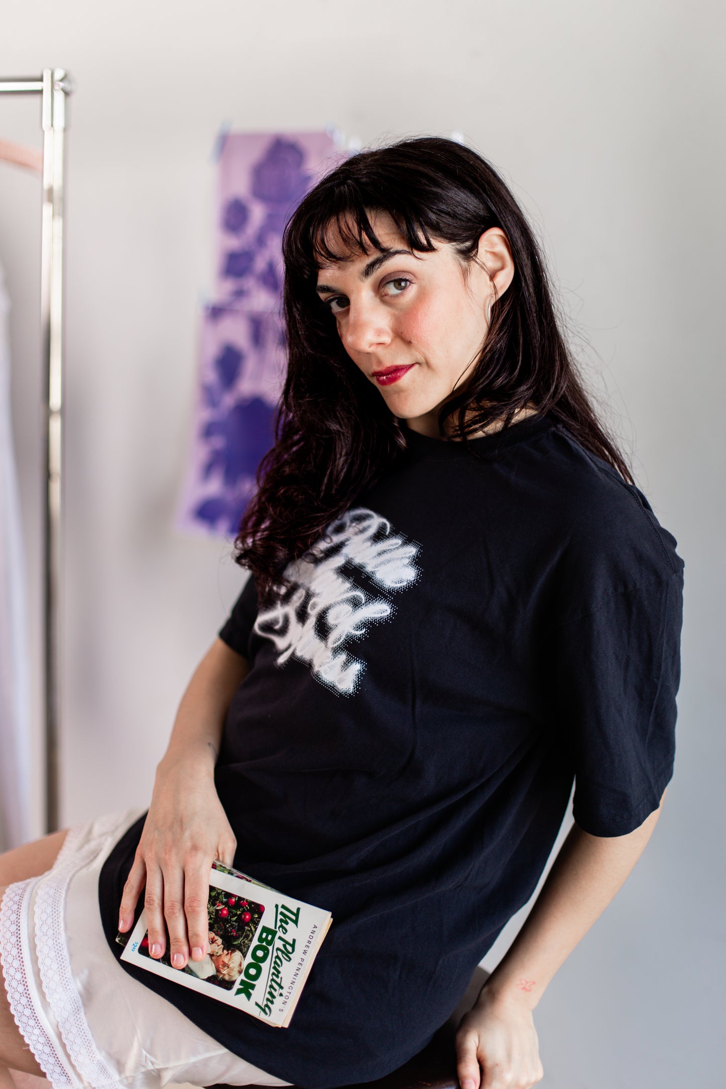 public display of softness tee -- black