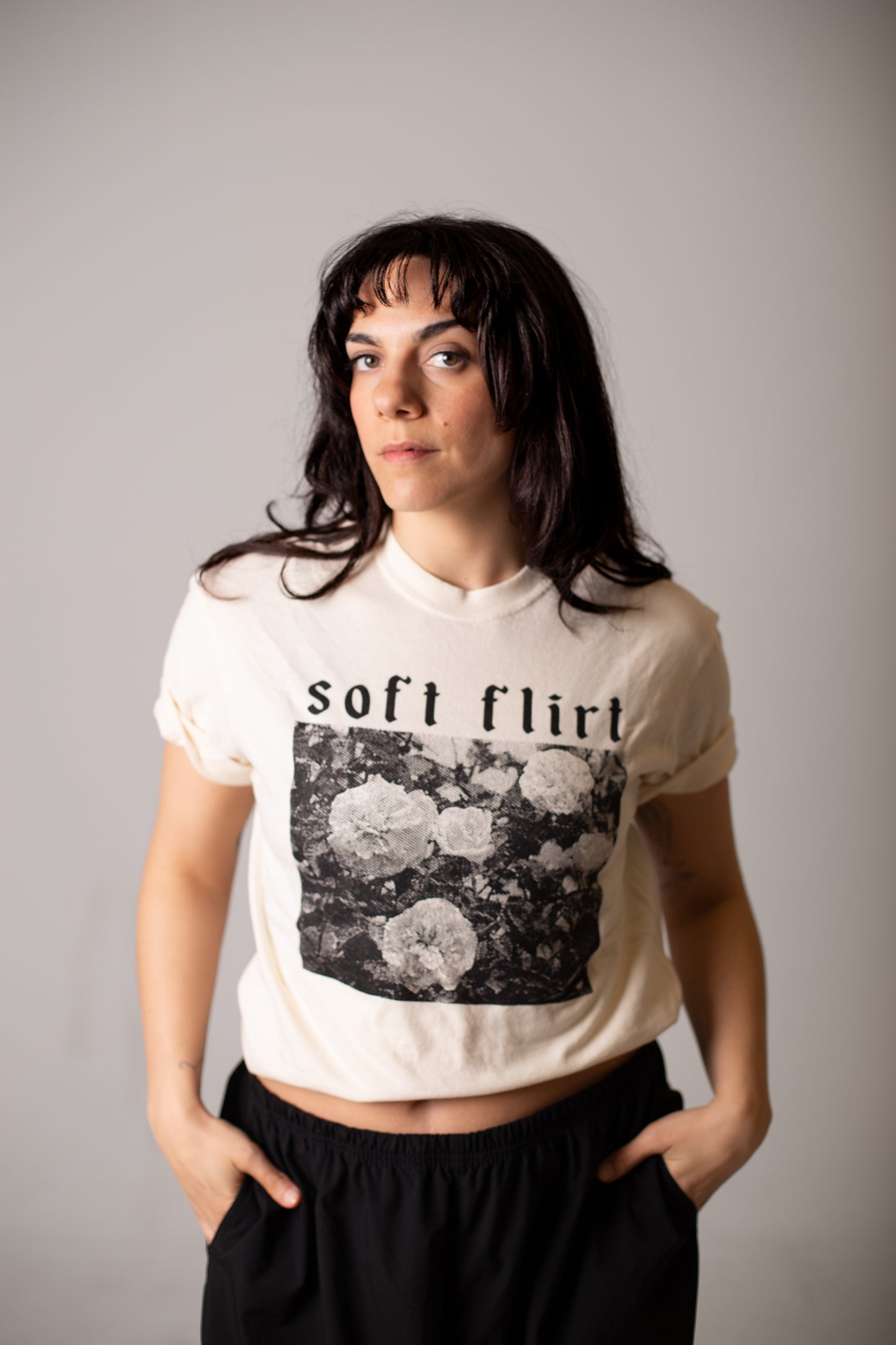 soft flirt floral tee