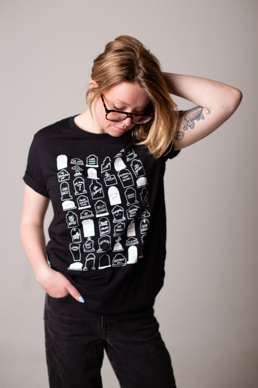 lost loves of london black tee