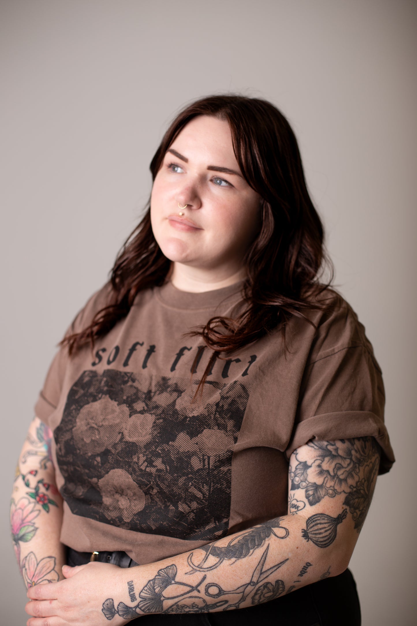soft flirt floral tee