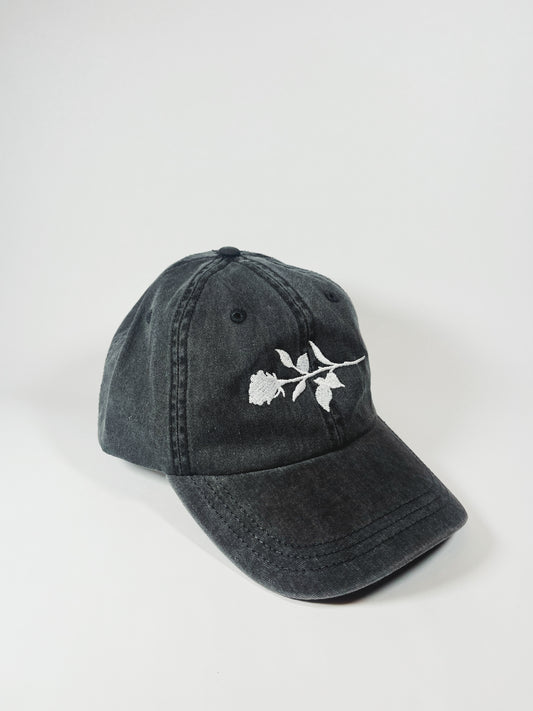rose silhouette dad hat