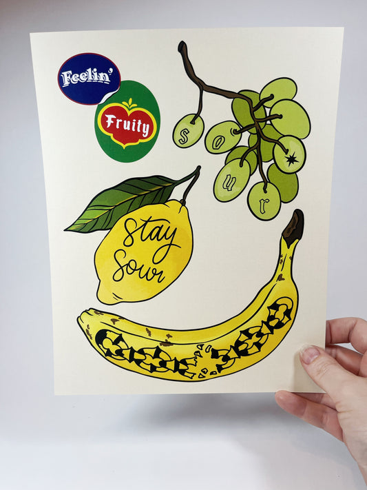 fruity flash 8x10" print
