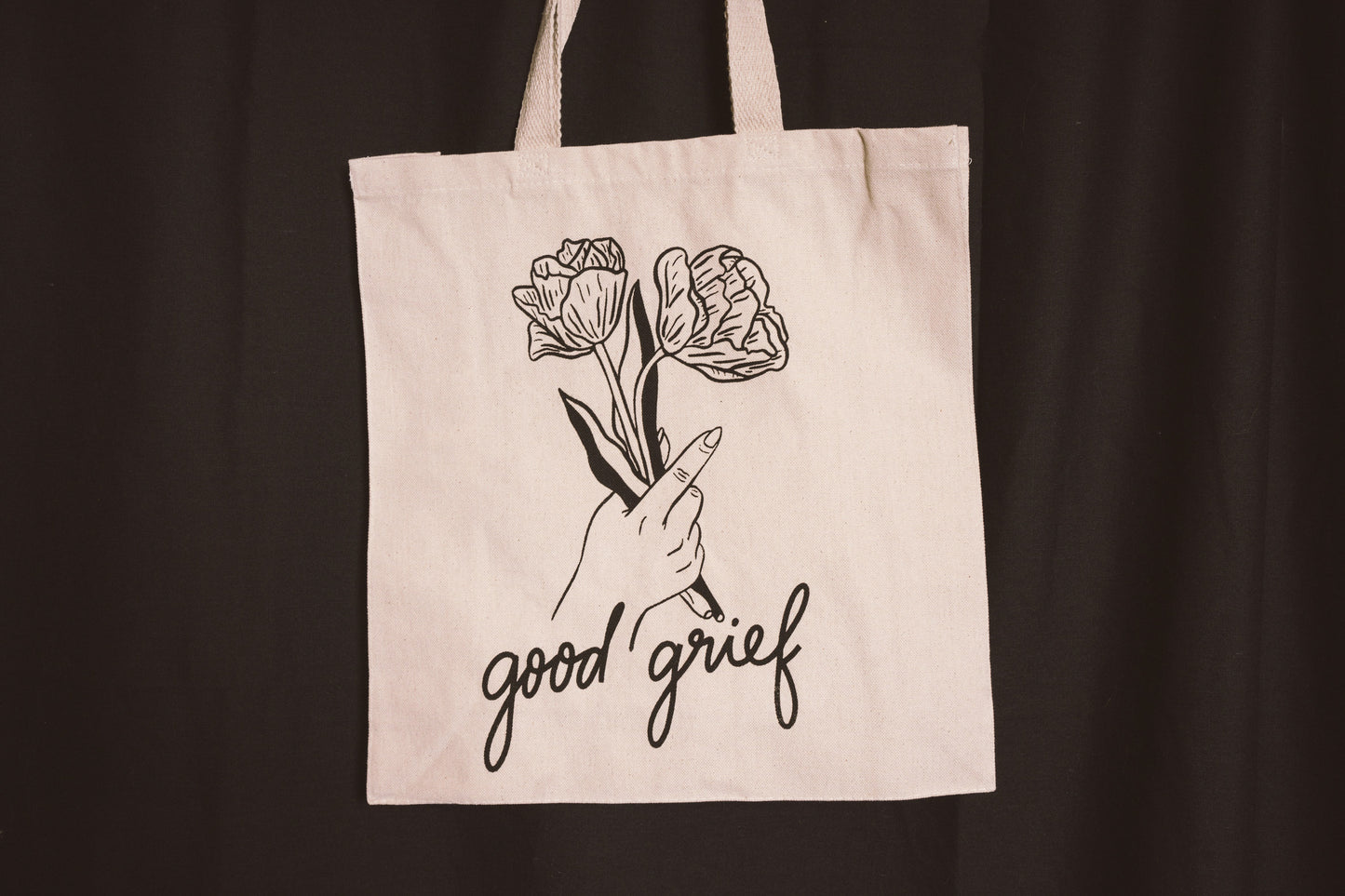 good grief tote bag