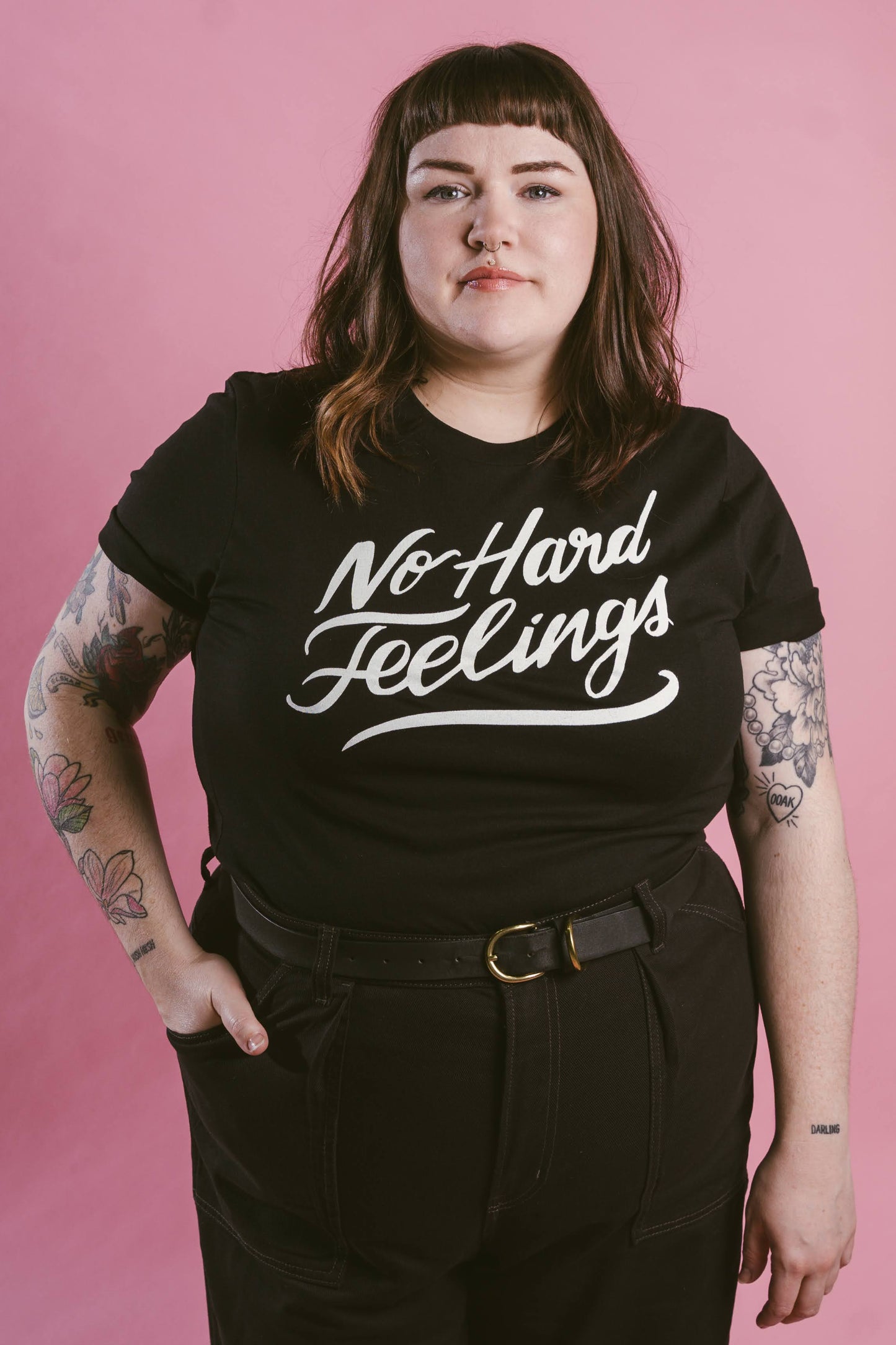 no hard feelings tee