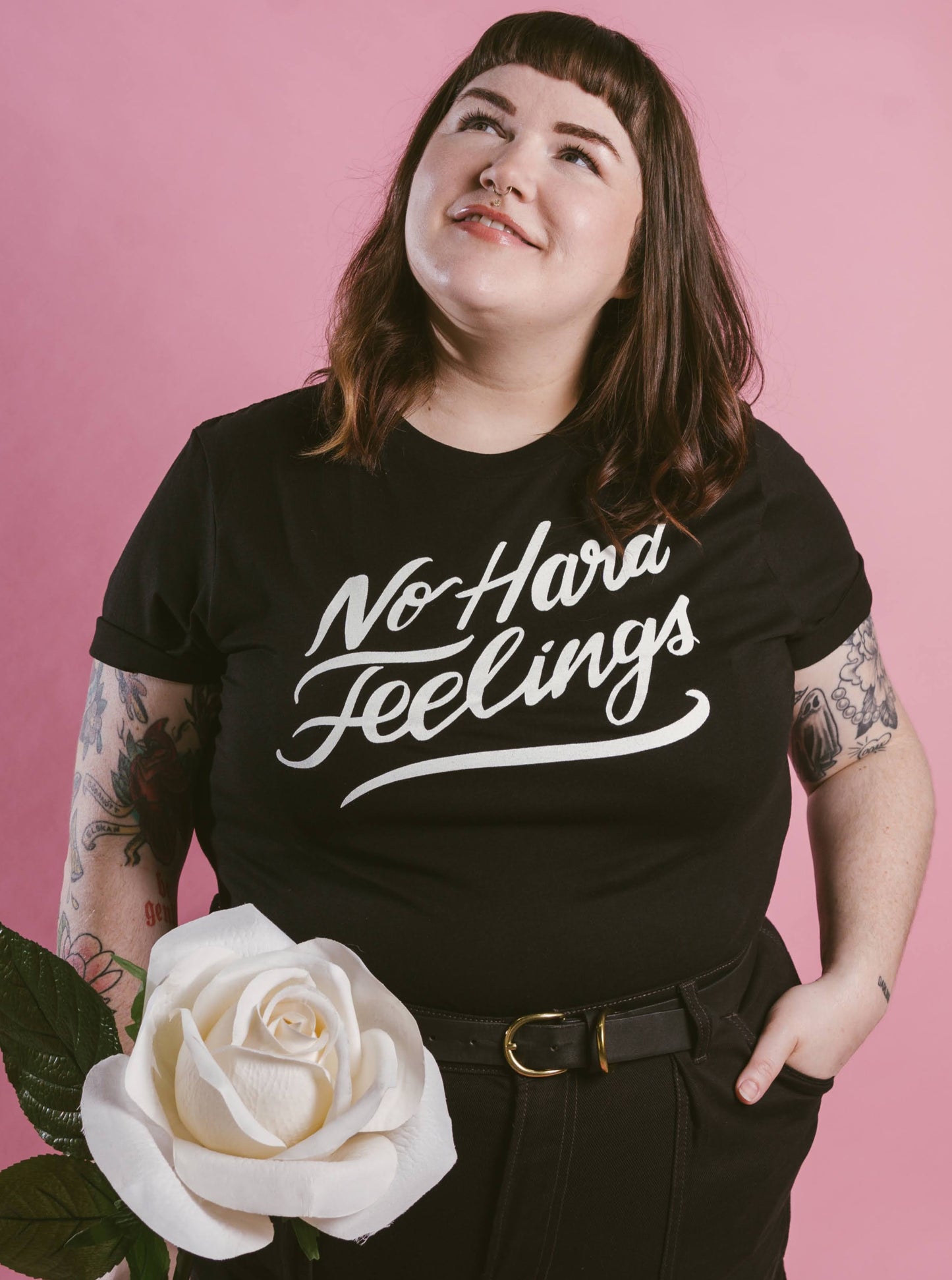 no hard feelings tee