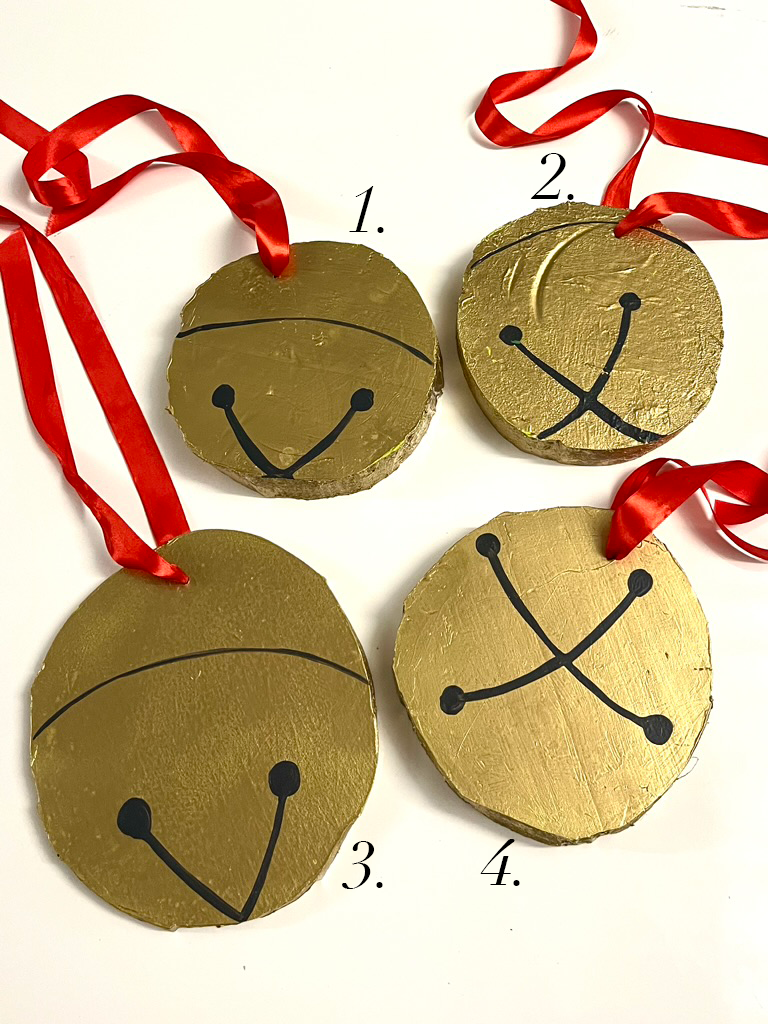 soft fest jingle bells ornaments  *studio pickup only*