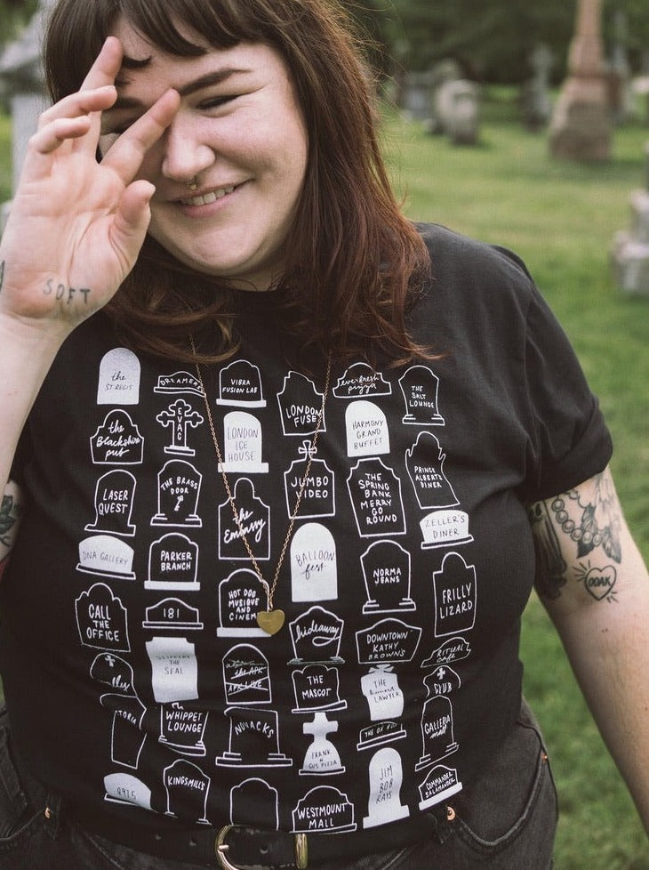 lost loves of london black tee