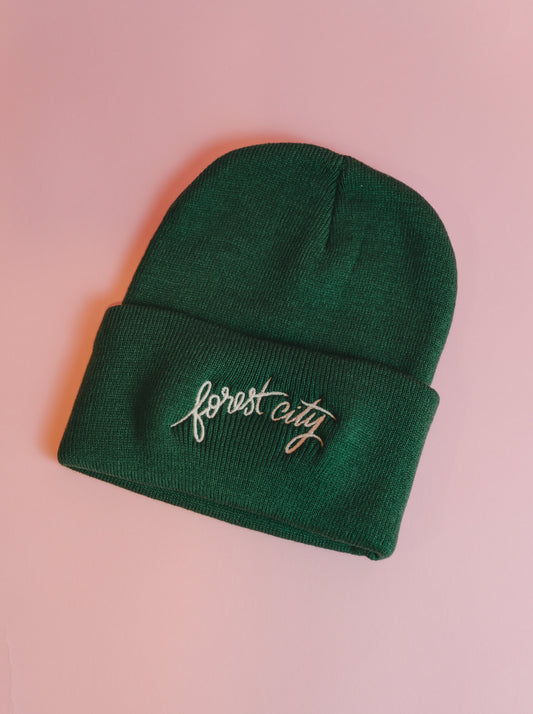 forest city embroidered toque