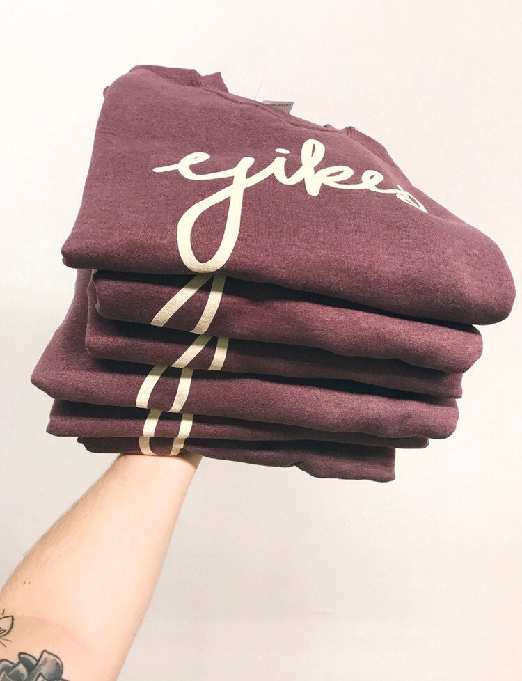 yikes crewneck in mauve **pre-order**